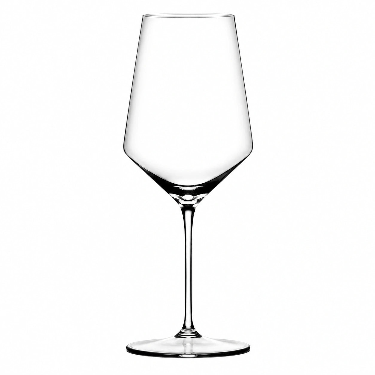Calice da vino 500 ml in vetro trasparente 25 cm - stelo lungo