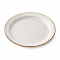 Piatto fondo rotondo in ceramica bianco 27 cm - stile rustico