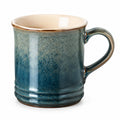 Tazza in ceramica 350 ml blu verde smaltata con manico per bevande calde